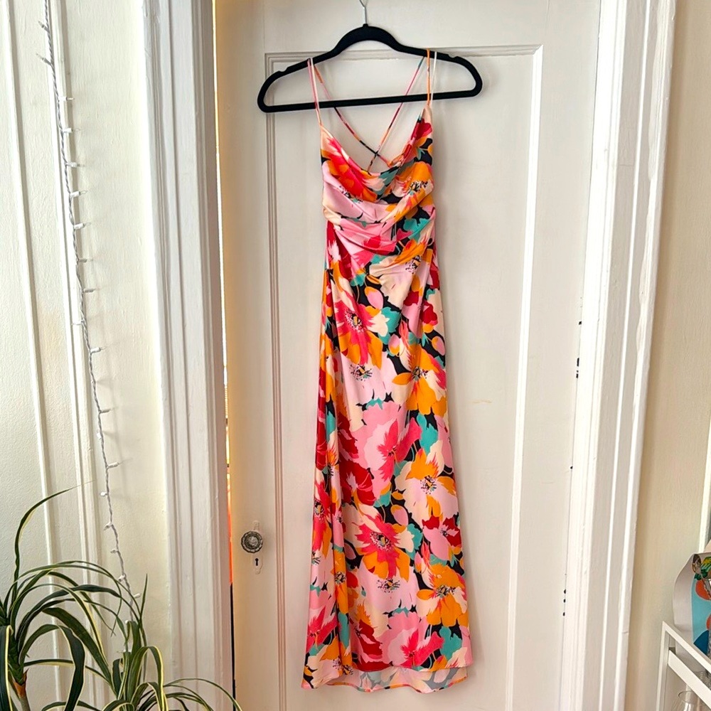 Petal & Pup Floral Maxi Dress - Pink, Yellow, Orange